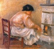 Pierre-Auguste Renoir Femme au coin du poele oil painting picture wholesale